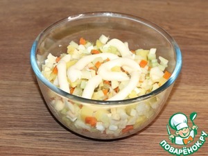 Закуска Ракушки с салатом из тунца – кулинарный рецепт