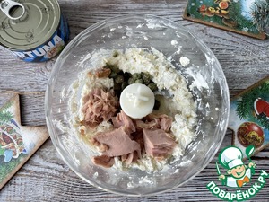 Праздничный риет с тунцом и каперсами – кулинарный рецепт