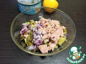 Салат с авокадо, тунцом и каперсами – кулинарный рецепт