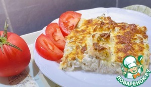 Рыба с морским гребешком, сыром в духовке – кулинарный рецепт