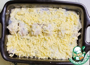 Рыба с морским гребешком, сыром в духовке – кулинарный рецепт