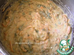 Мятный морковный пирог с грецкими орехами – кулинарный рецепт