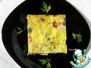 Фриттата с курицей и грибами – кулинарный рецепт