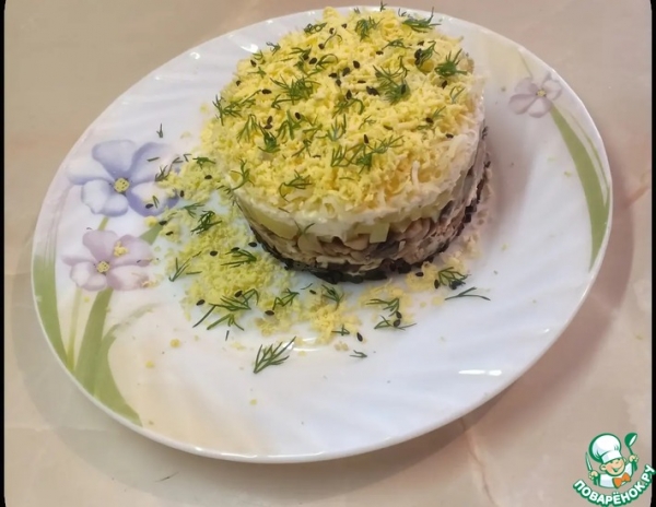 Салат «Родные рядом» – кулинарный рецепт