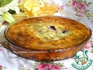 Творожник с вишней – кулинарный рецепт