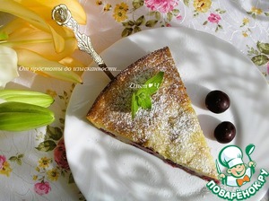 Творожник с вишней – кулинарный рецепт