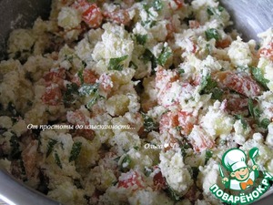 Лумакони с творогом и овощами – кулинарный рецепт