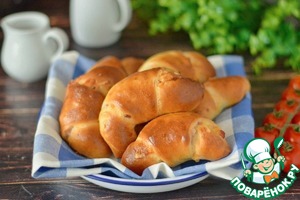 Рогалики с копчёной грудинкой и сыром – кулинарный рецепт