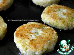 Рисовые котлеты с брокколи – кулинарный рецепт