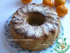 Кекс с яблоками и мандаринами – кулинарный рецепт