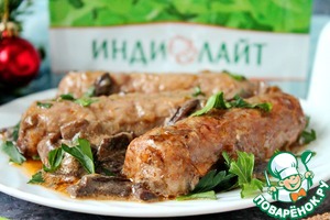 Купаты с грибами в соусе – кулинарный рецепт